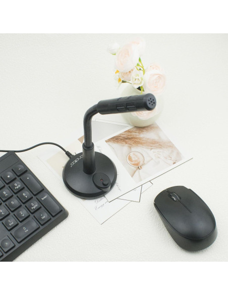 Micrófono USB LANDIBO K050 Omnidireccional 1.45m Plug and Play