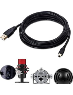 Cable USB de 3m ienza para micrófonos HyperX y Blue Yeti 2