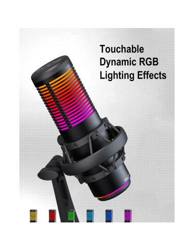 Micrófono USB HITOZON MK-02P para Gaming y Streaming