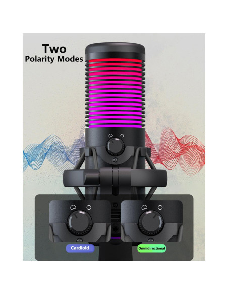 Micrófono USB HITOZON MK-02P para Gaming y Streaming