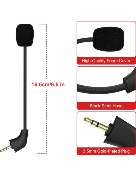 Micrófono de Reemplazo Arzweyk para HyperX Cloud II 16.5cm