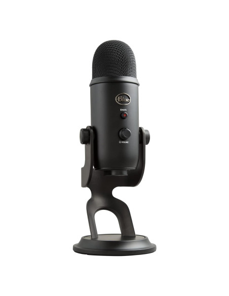Micrófono USB Blue Yeti Blackout Renovado - 3 Cápsulas