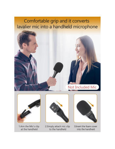 Adaptador de Micrófono de Entrevista YOUSHARES para Rode y DJI