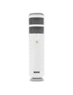 Micrófono Dinámico USB RDE Podcaster Blanco - 40Hz-14kHz