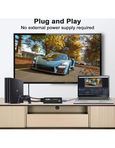 Tarjeta de Captura HDMI 4K CLLGrocery USB 3.0 Full HD 1080P