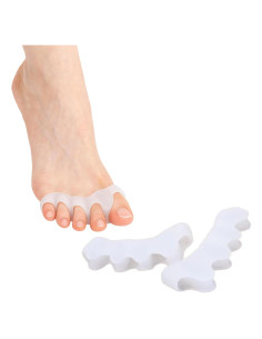 Separadores de Dedos de Gel para Pies - Alivio de Juanetes y Dedos Superpuestos - Unisex