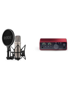 Micrófono Rode NT1 5 Gen + Interfaz Focusrite Scarlett Solo