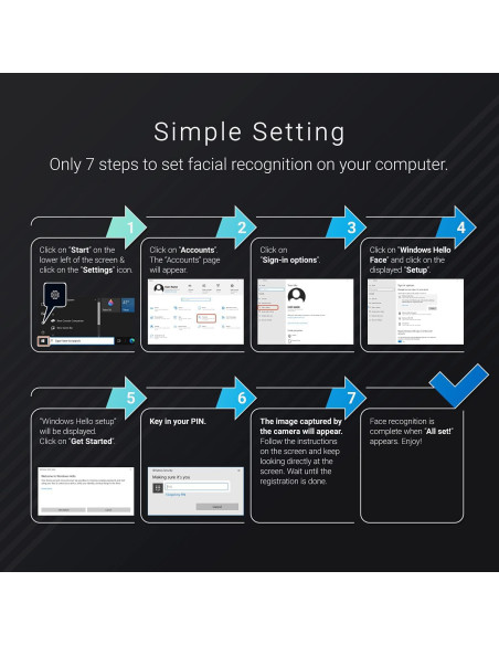 Cámara Web ELECOM UCAM-CF20FBBK Full HD 1080P USB