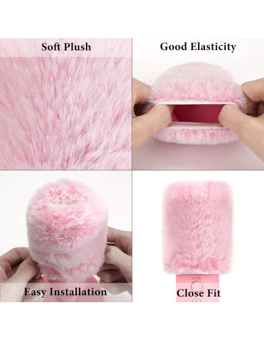 Funda de Piel de Viento Geekria Rosa para Micrófonos Razer