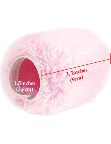 Funda de Piel de Viento Geekria Rosa para Micrófonos Razer