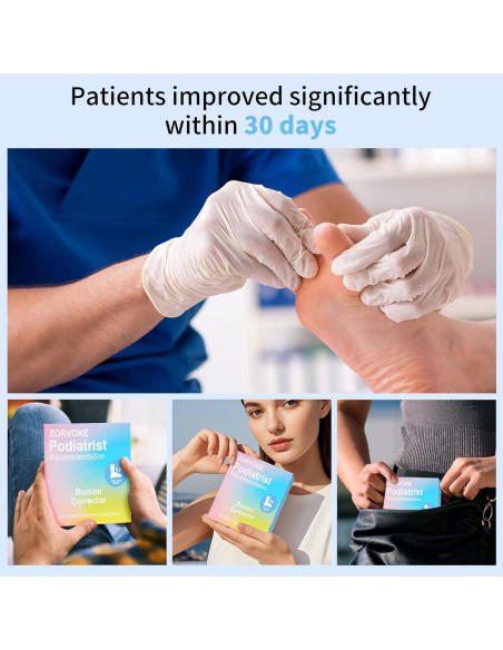 Corrector de juanetes ZORVOKE para hombres y mujeres - Alivio del dolor - 2 piezas beige