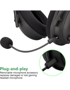 Micrófono de brazo desmontable Saipomor para Razer BlackShark V2 2