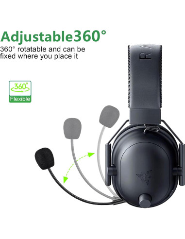 Micrófono de brazo desmontable Saipomor para Razer BlackShark V2