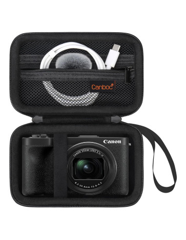 Funda Canboc para Cámara Digital Canon PowerShot V1 - Negro