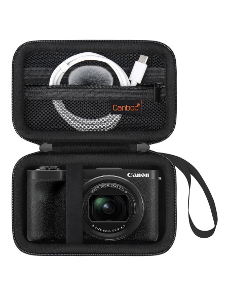 Funda Canboc para Cámara Digital Canon PowerShot V1 - Negro