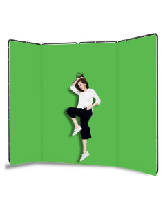 Fondo Verde Plegable 4x2.4m Shirtal con Soporte Resistente