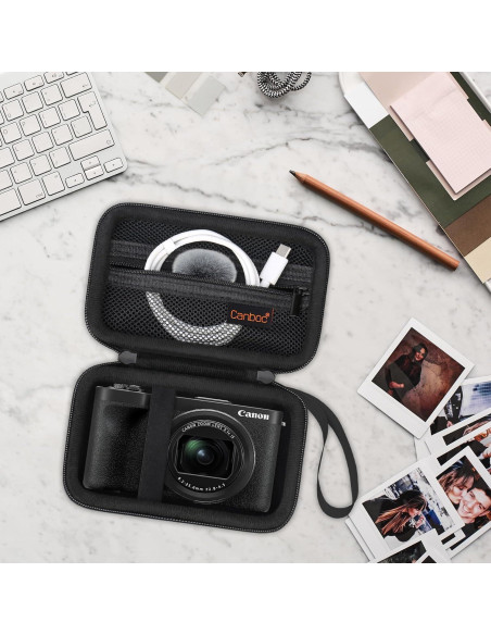 Funda Canboc para Cámara Digital Canon PowerShot V1 - Negro
