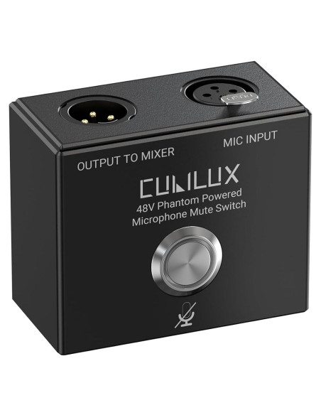 Interruptor de Silencio XLR Cubilux MMX-1 con LED y Montaje