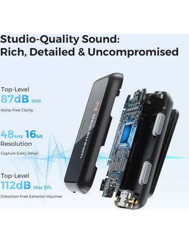Kit de Cámra de Streaming 2K NearStream VM33 y Micrófonos AWM20T