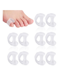 Separadores de Dedos del Pie Duoxiate 10 Pcs Gel Transparente