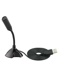 Micrófono USB LANDIBO con cuello de ganso ajustable para PC