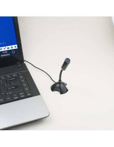Micrófono USB LANDIBO con cuello de ganso ajustable para PC