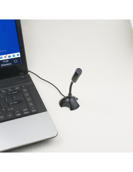Micrófono USB LANDIBO con cuello de ganso ajustable para PC