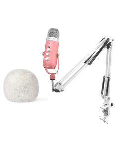 Micrófono USB para Juegos ZealSound K66P-S con Cubierta Peluda