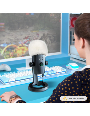 Micrófono USB para Juegos ZealSound K66P-S con Cubierta Peluda