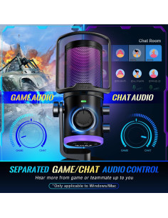 Micrófono USB para PC Gaming FIFINE AM6 con Soporte Ajustable 2