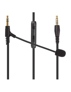 Cable de Micrófono Boom MEIRIYFA 1.34m con Control de Volumen