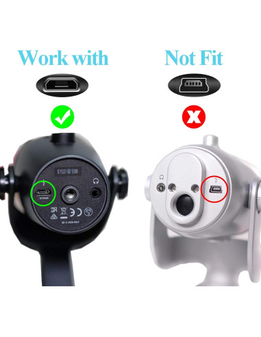 Cable Micro USB TONIWA 2.01m para Micrófonos Blue Yeti X/Nano