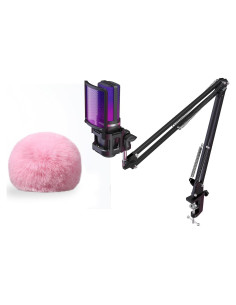 Micrófono USB Gaming ZealSound A68S con Cubierta Peluda