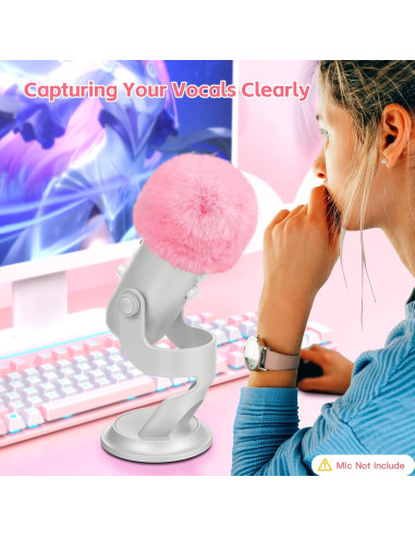 Micrófono USB Gaming ZealSound A68S con Cubierta Peluda