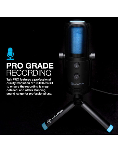 Micrófono USB JLab Talk Pro Cardioide Estéreo 192kHz