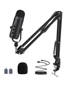 Micrófono USB para Juegos ZealSound K66 con Filtro Pop 2