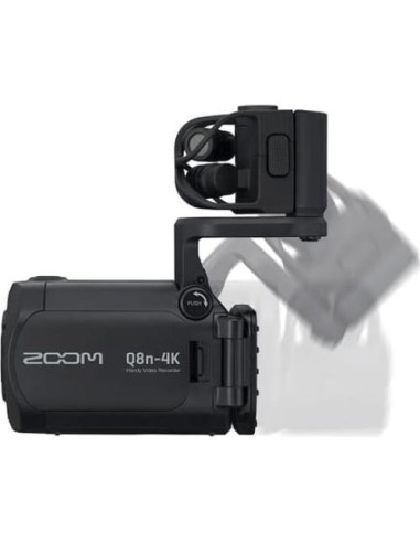 Grabadora de Video Portátil Zoom Q8n-4K UHD 4K, 4 Pistas Audio