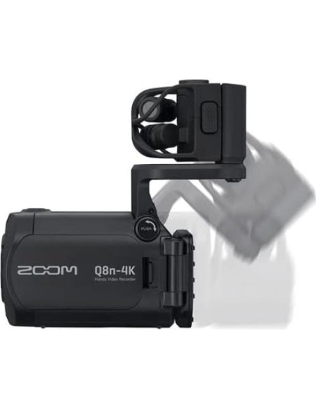Grabadora de Video Portátil Zoom Q8n-4K UHD 4K, 4 Pistas Audio