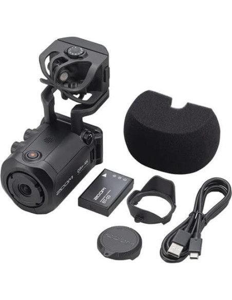 Grabadora de Video Portátil Zoom Q8n-4K UHD 4K, 4 Pistas Audio