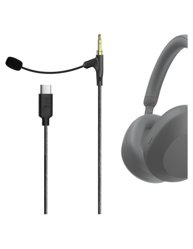 Cable de auriculares con micrófono Geekria USB-C 1.7m