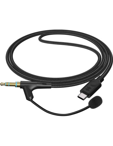 Cable de auriculares con micrófono Geekria USB-C 1.7m