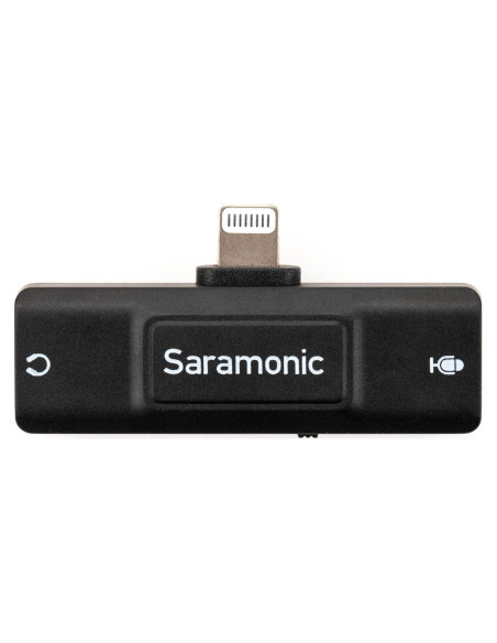Interfaz de Audio Lightning Saramonic SR-EA2D para iPhone/iPad