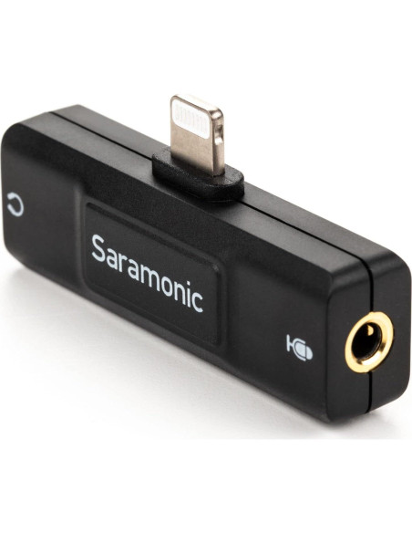 Interfaz de Audio Lightning Saramonic SR-EA2D para iPhone/iPad