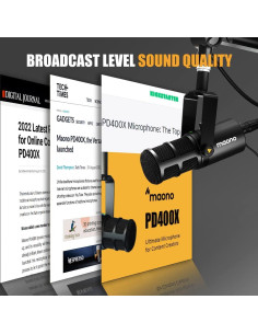 Micrófono Dinámico MAONO PD400X USB/XLR para Podcast y Streaming 2