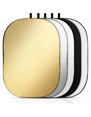 Reflector Plegable Godox 90x120cm 5-en-1 con Bolsa - Dorado, Plateado, Negro, Blanco, Translúcido