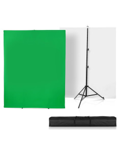 Soporte de fondo versátil SEDGEWIN 2x2m Chromakey blanco y verde