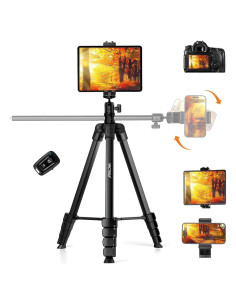 Trípode MACTREM 70" para Teléfono y Cámara con Control Remoto