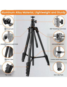 Trípode MACTREM 70" para Teléfono y Cámara con Control Remoto 2