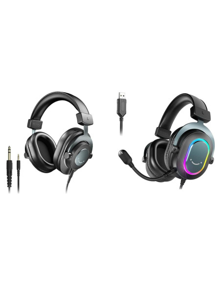 Auriculares para Juegos FIFINE H6+H8 con Micrófono y RGB