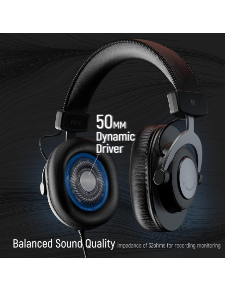 Auriculares para Juegos FIFINE H6+H8 con Micrófono y RGB